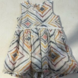 6/$20 toddler Geometric Pattern Dress lined old Navy